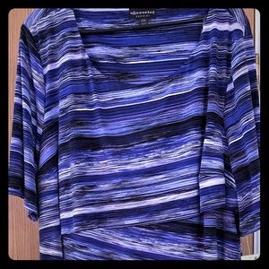 👗 Periwinkle Tier Dress Short Sleeve NEW Plus